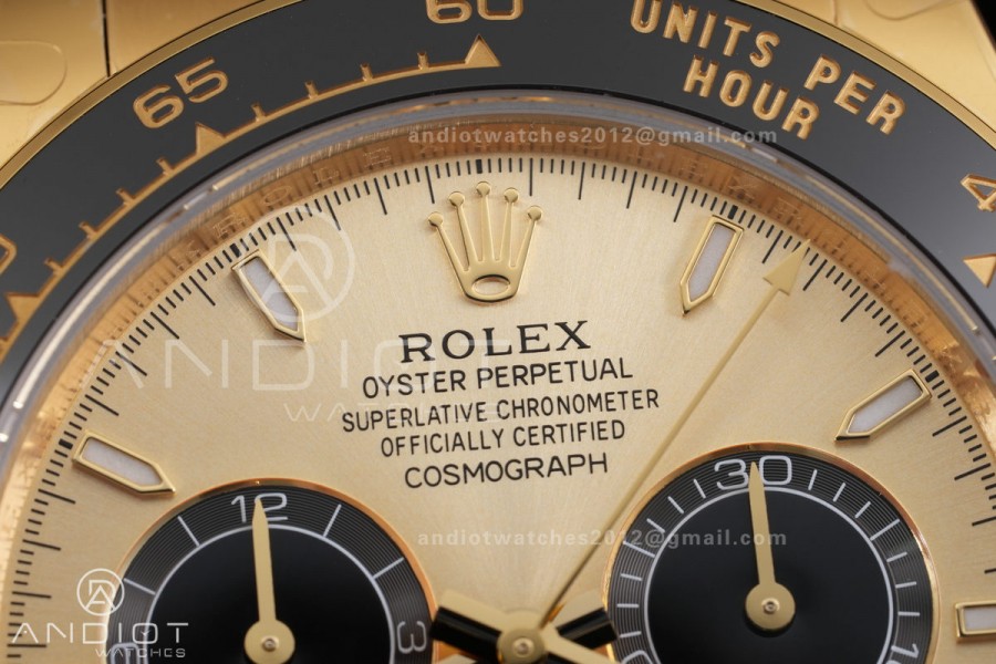 Daytona 126518 3CF 1:1 Best Edition YG Dial on Oysterflex Strap DD4131 (Gain Weight)