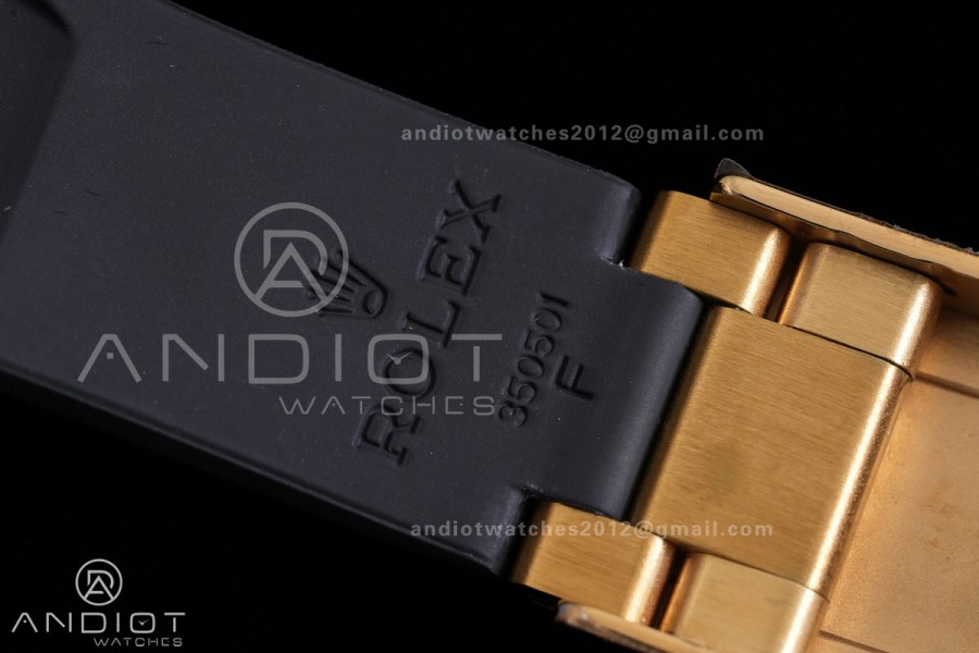 Daytona 116518 3CF 1:1 Best Edition Black/YG Dial on Oysterflex Strap DD4130 (Mod Version)