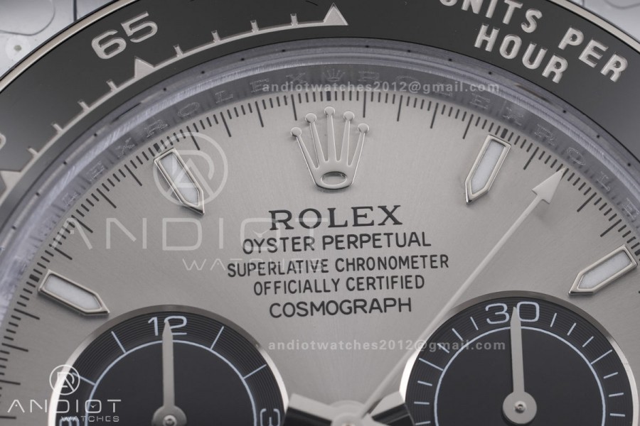 Daytona 126519 3CF 1:1 Best Edition Gray Dial on Oysterflex Strap DD4131 (Gain Weight)