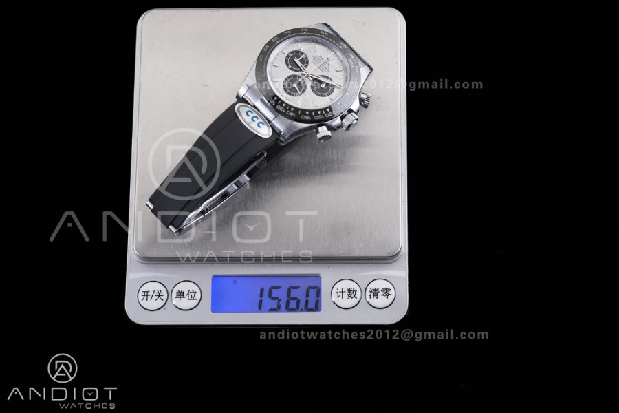 Daytona 116519 SS 3CF 1:1 Best Edition Meteorite Dial on Oysterflex Strap DD4130 V2 (Mod Version)