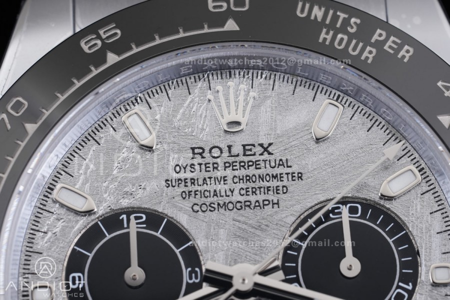 Daytona 116519 SS 3CF 1:1 Best Edition Meteorite Dial on Oysterflex Strap DD4130 V2 (Mod Version)