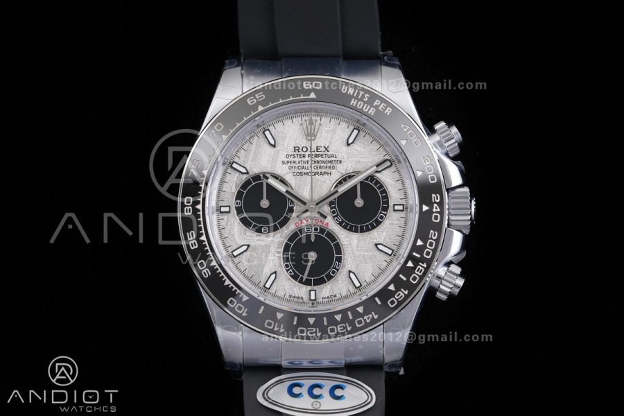 Daytona 126519 3CF 1:1 Best Edition Meteorite Dial on Oysterflex Strap DD4131 (Gain Weight)