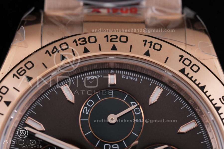 Daytona 126515 3CF 1:1 Best Edition Chocolate Dial on RG Bracelet DD4131 (Gain Weight)