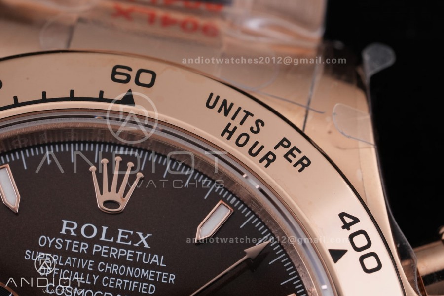 Daytona 126515 3CF 1:1 Best Edition Chocolate Dial on RG Bracelet DD4131 (Gain Weight)