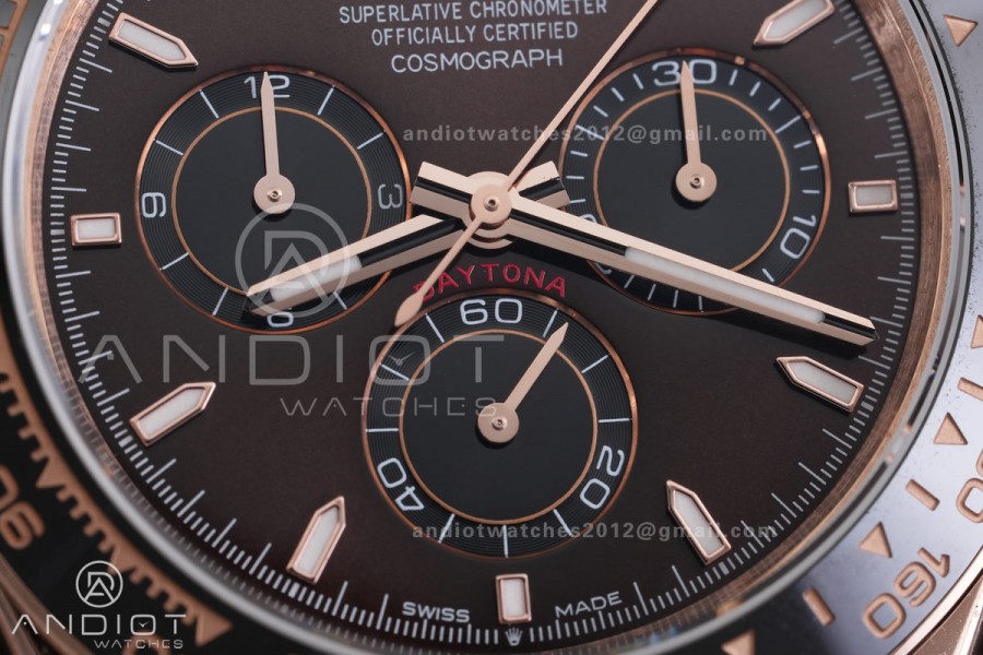 Daytona 126515 3CF 1:1 Best Edition Chocolate Dial on Oysterflex Strap DD4131 (Gain Weight)