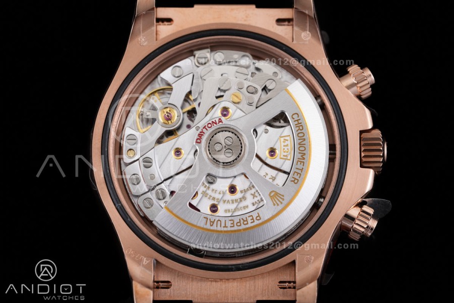 Daytona 126515 3CF 1:1 Best Edition RG/BLACK Dial on Oysterflex Strap DD4131 (Gain Weight)