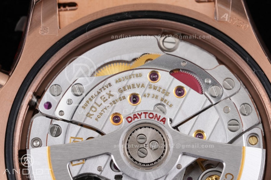 Daytona 126515 3CF 1:1 Best Edition RG/BLACK Dial on Oysterflex Strap DD4131 (Gain Weight)