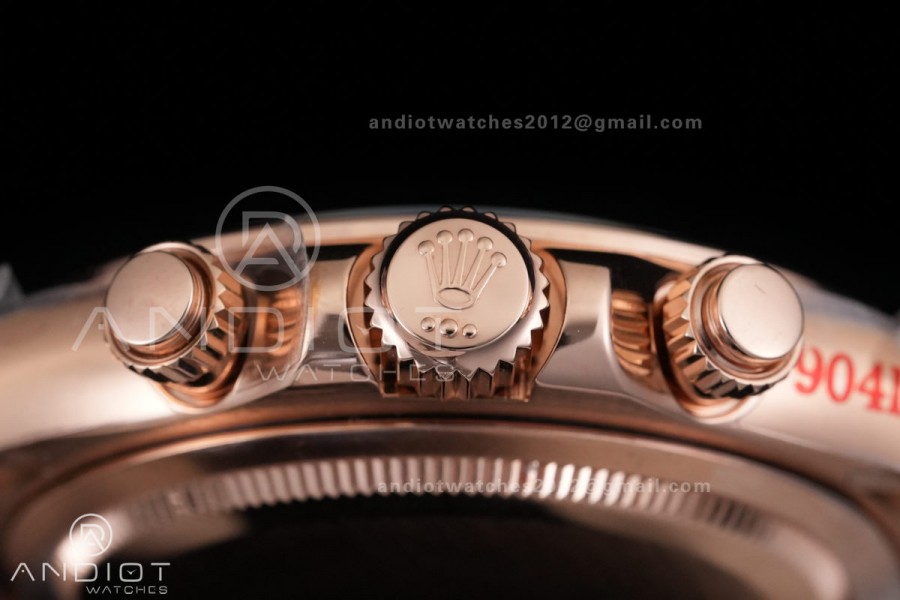 Daytona 126515 3CF 1:1 Best Edition RG/BLACK Dial on Oysterflex Strap DD4131 (Gain Weight)