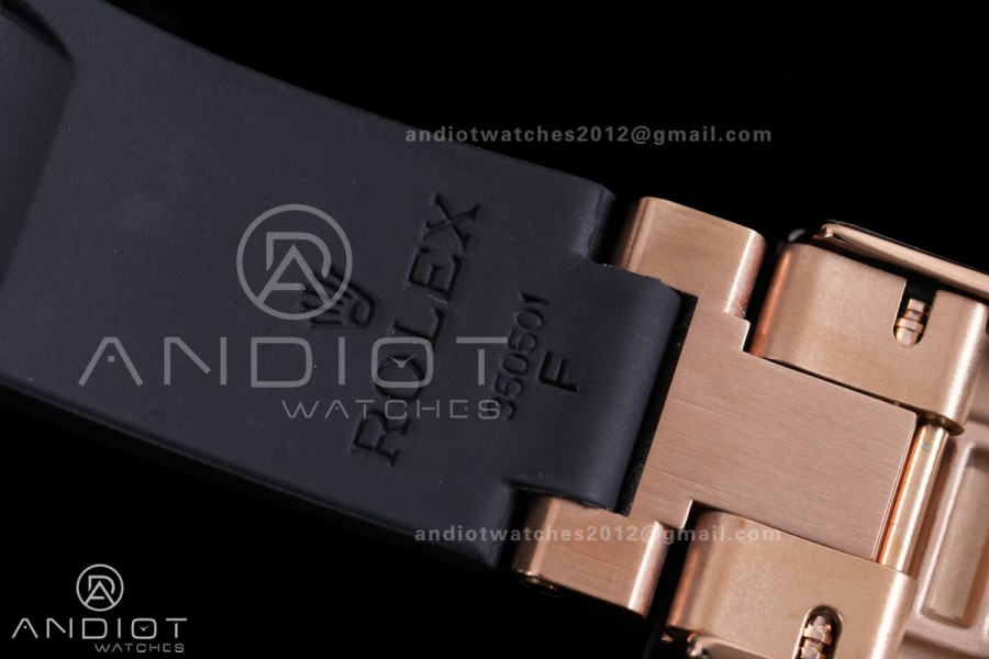 Daytona 126515 3CF 1:1 Best Edition RG/BLACK Dial on Oysterflex Strap DD4131 (Gain Weight)