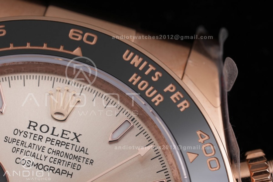 Daytona 126515 3CF 1:1 Best Edition RG/BLACK Dial on Oysterflex Strap DD4131 (Gain Weight)