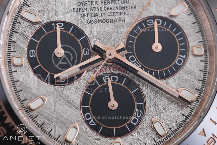 Daytona 116515 RG 3CF 1:1 Best Edition Meteorite Dial on Oysterflex Strap DD4130 V2 (Mod Version)