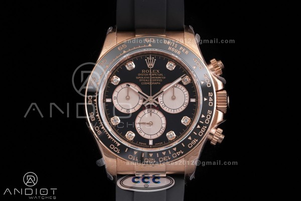 Daytona 126515 3CF 1:1 Best Edition Black/RG Diamo...