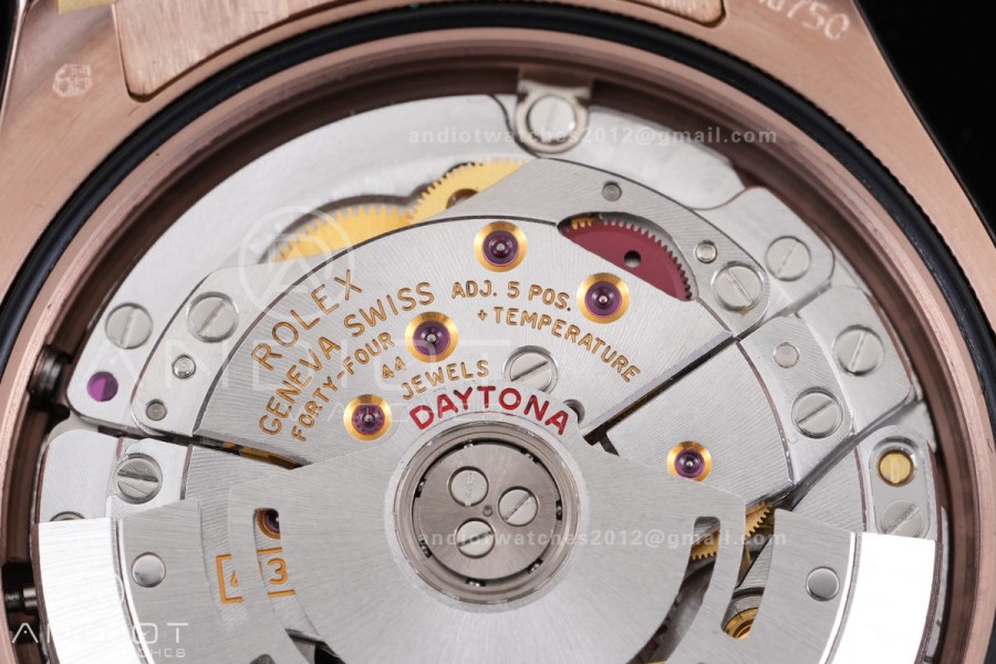 Daytona 116505 3CF 1:1 Best Edition Meteorite Dial on RG Bracelet DD4130 V2 (Mod Version)