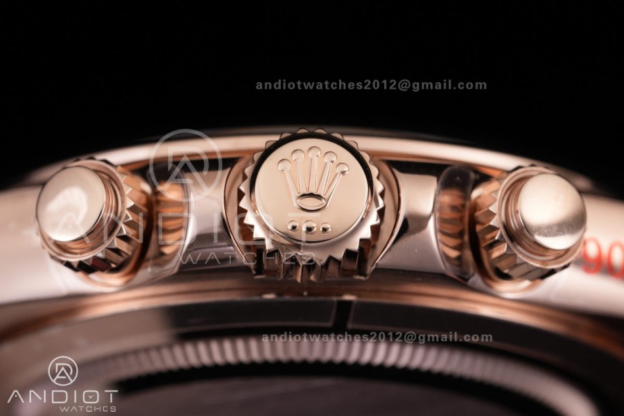 Daytona 116505 3CF 1:1 Best Edition Meteorite Dial on RG Bracelet DD4130 V2 (Mod Version)