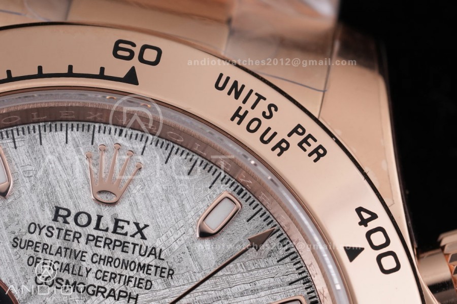 Daytona 116505 3CF 1:1 Best Edition Meteorite Dial on RG Bracelet DD4130 V2 (Mod Version)