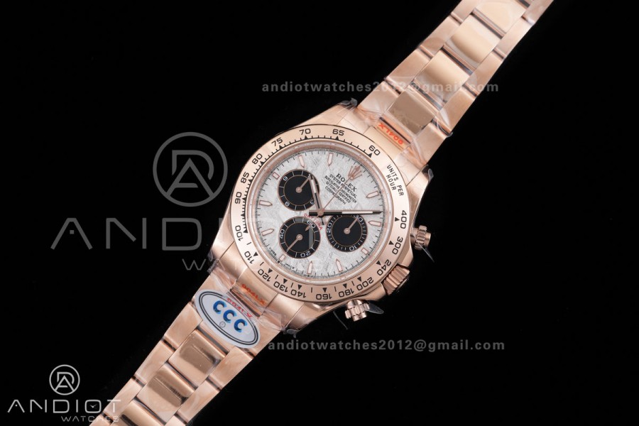 Daytona 126505 3CF 1:1 Best Edition meteorite Dial on RG Bracelet DD4131 (Gain Weight)