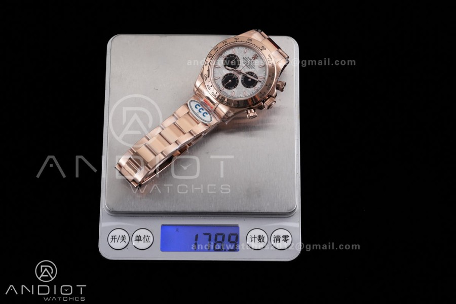 Daytona 126505 3CF 1:1 Best Edition meteorite Dial on RG Bracelet DD4131 (Gain Weight)