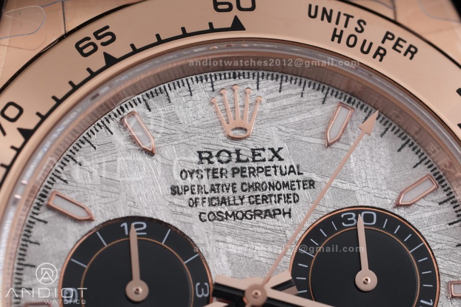 Daytona 126505 3CF 1:1 Best Edition meteorite Dial on RG Bracelet DD4131 (Gain Weight)