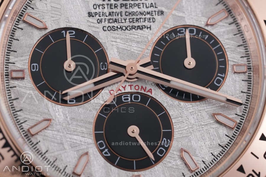 Daytona 126505 3CF 1:1 Best Edition meteorite Dial on RG Bracelet DD4131 (Gain Weight)