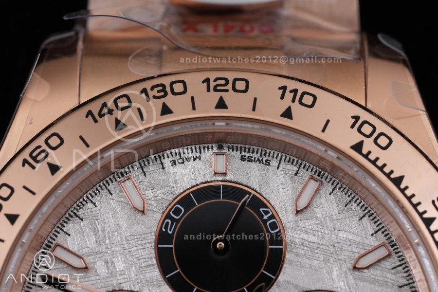 Daytona 126505 3CF 1:1 Best Edition meteorite Dial on RG Bracelet DD4131 (Gain Weight)