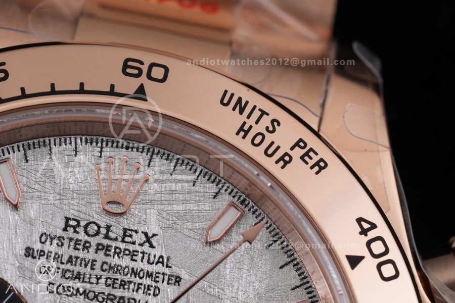 Daytona 126505 3CF 1:1 Best Edition meteorite Dial on RG Bracelet DD4131 (Gain Weight)