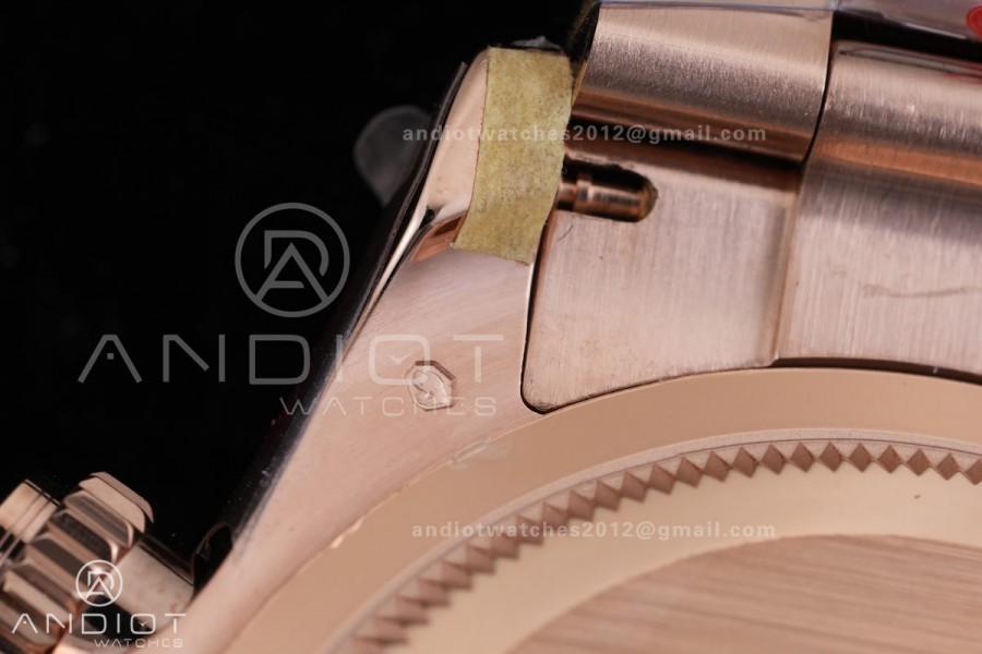 Daytona 126505 RG 3CF 1:1 Best Edition Black/RG Diamonds Dial on RG Bracelet DD4131 (Gain Weight)