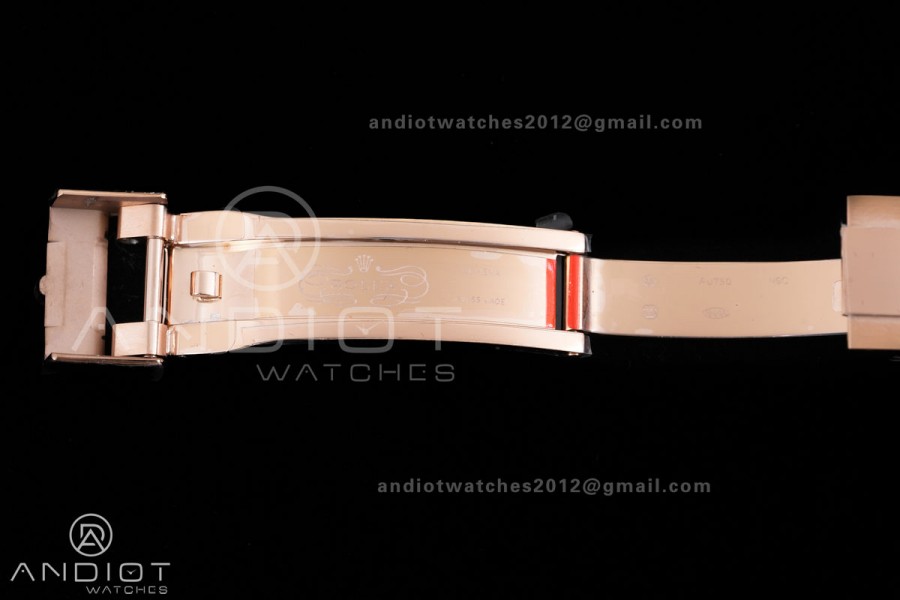 Daytona 126505 RG 3CF 1:1 Best Edition Black/RG Diamonds Dial on RG Bracelet DD4131 (Gain Weight)