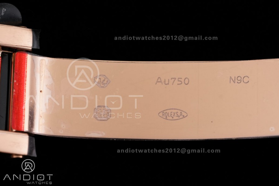 Daytona 126505 RG 3CF 1:1 Best Edition Black/RG Diamonds Dial on RG Bracelet DD4131 (Gain Weight)