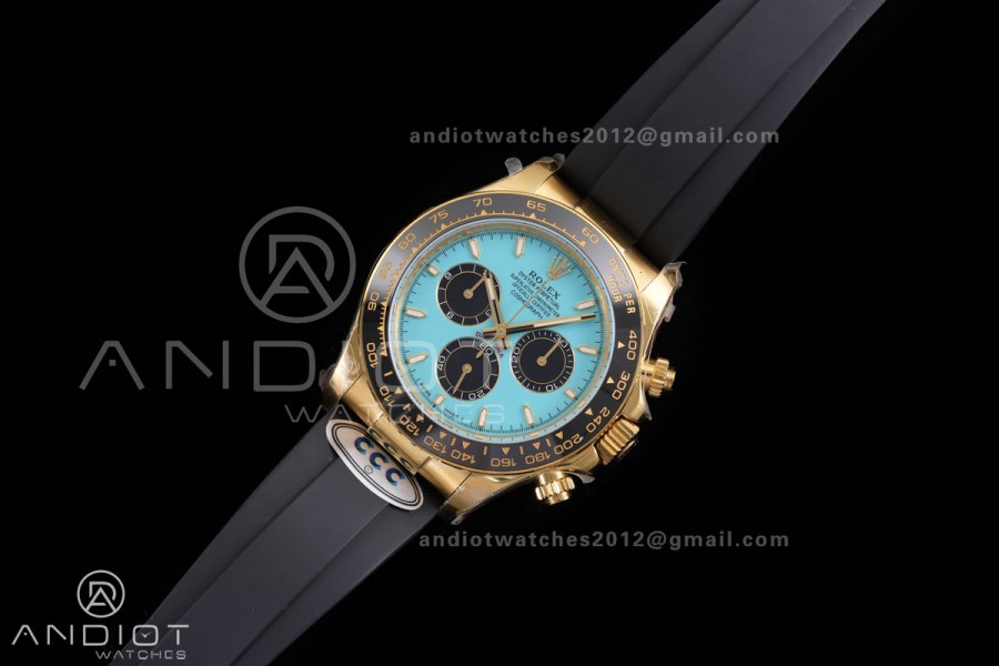 Daytona 126518 3CF 1:1 Best Edition Turquoise Dial on Oysterflex Strap DD4131 (Gain Weight)