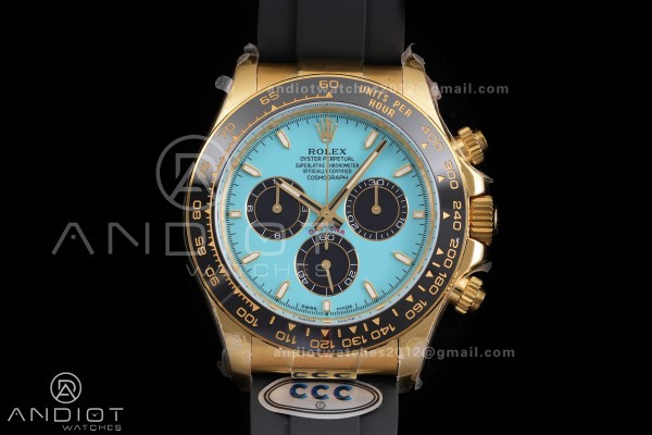 Daytona 126518 3CF 1:1 Best Edition Turquoise Dial...