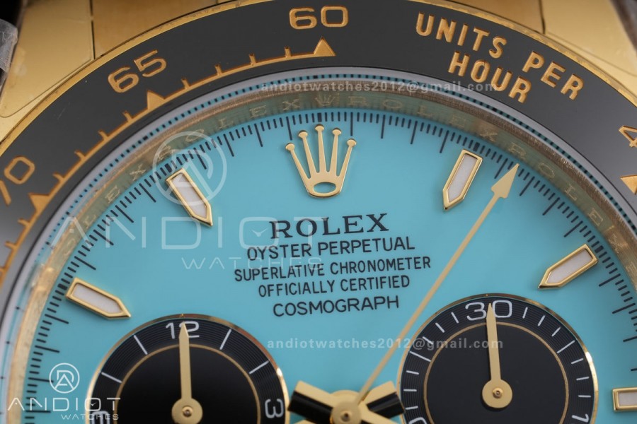 Daytona 126518 3CF 1:1 Best Edition Turquoise Dial on Oysterflex Strap DD4131 (Gain Weight)