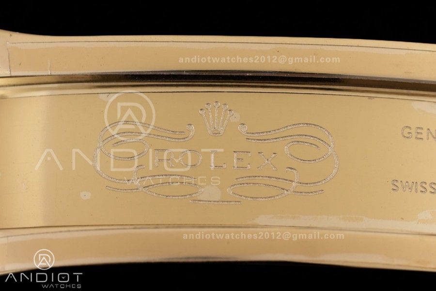 Daytona 116598rbow 3CF 1:1 Best Edition Black Diamonds Dial on YG Bracelet DD4130 V2 (Mod Version)