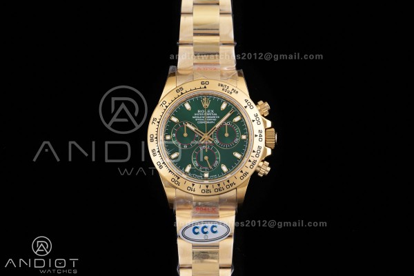 Daytona 116508 3CF 1:1 Best Edition Green Dial on ...