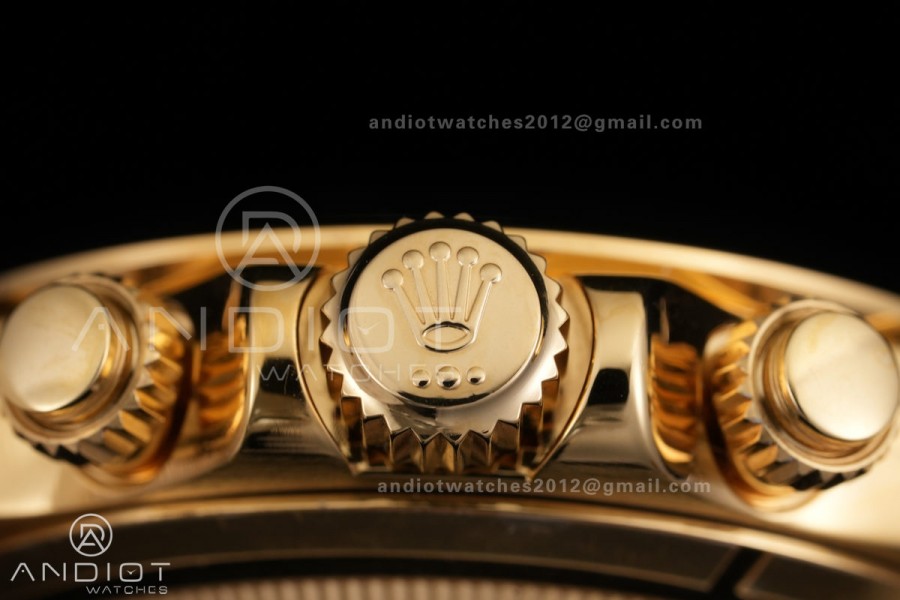 Daytona 116508 3CF 1:1 Best Edition Green Dial on YG Bracelet DD4130 V2 (Mod Version)