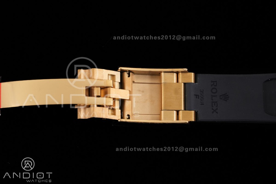 Daytona 116588TBR 'Eye Of The Tiger' YG 3CF 1:1 Best Edition Tiger Diamonds Dial on Oysterflex Strap DD4130 V2 (Mod Version)