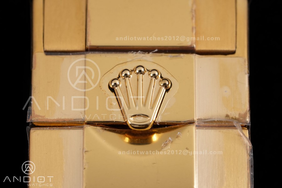 Daytona 116588TBR 'Eye Of The Tiger' YG 3CF 1:1 Best Edition Tiger Diamonds Dial on Oysterflex Strap DD4130 V2 (Mod Version)