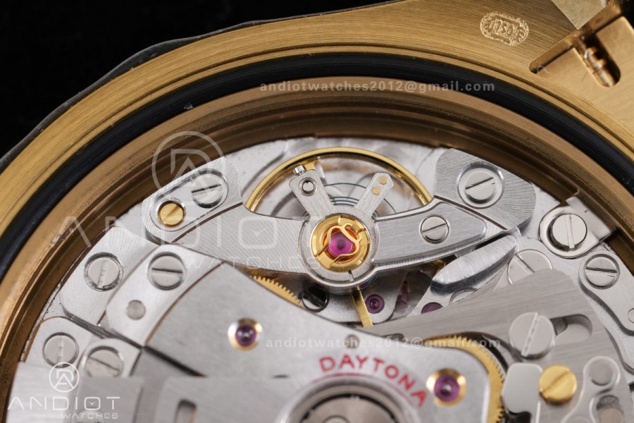 Daytona 116518 YG 3CF 1:1 Best Edition Meteorite Dial on Oysterflex Strap DD4130 V2 (Mod Version)