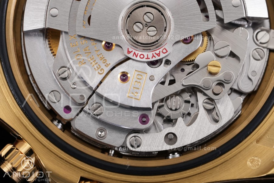 Daytona 116518 YG 3CF 1:1 Best Edition Meteorite Dial on Oysterflex Strap DD4130 V2 (Mod Version)