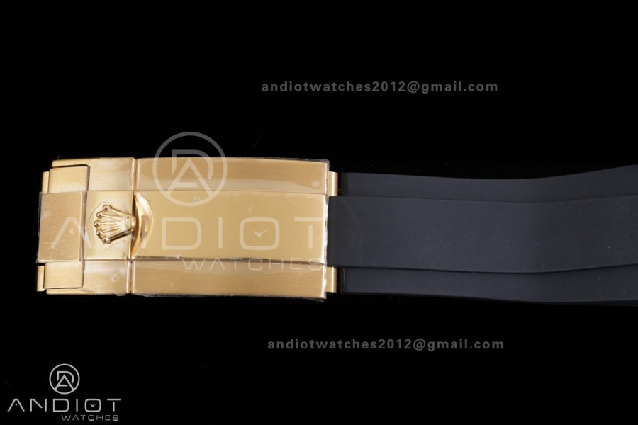 Daytona 116518 YG 3CF 1:1 Best Edition Meteorite Dial on Oysterflex Strap DD4130 V2 (Mod Version)