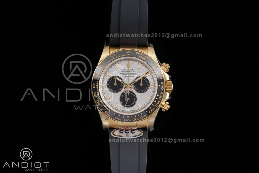 Daytona 126518 3CF 1:1 Best Edition Meteorite Dial on Oysterflex Strap DD4131 (Gain Weight)