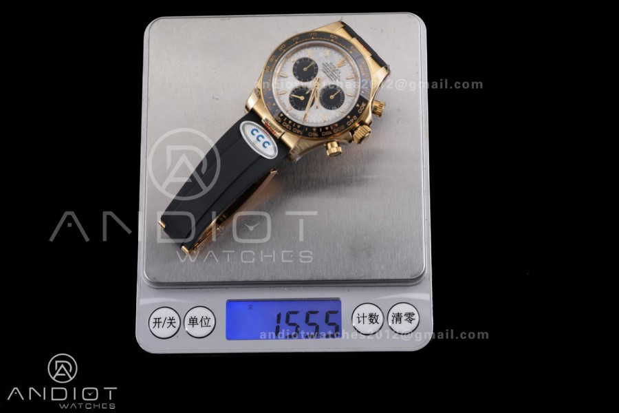 Daytona 126518 3CF 1:1 Best Edition Meteorite Dial on Oysterflex Strap DD4131 (Gain Weight)