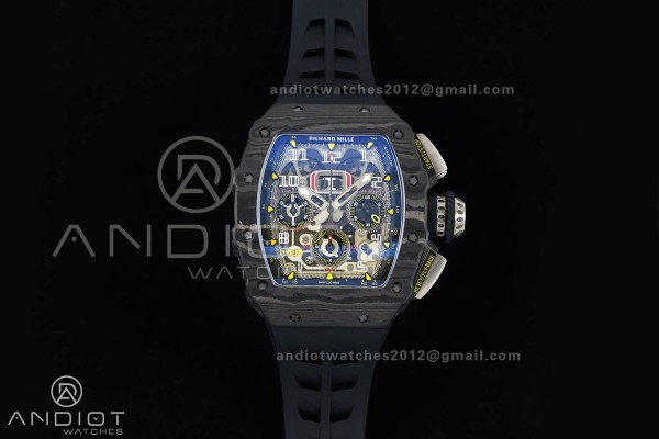 RM011 Black Carbon ABMF Best Edition Skeleton Dial...