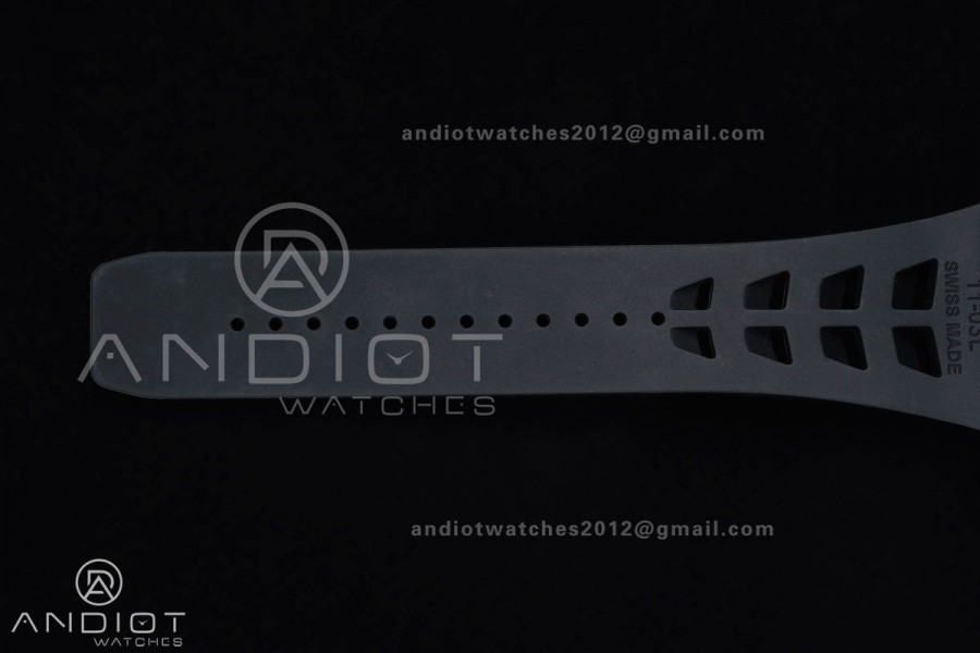 RM011 Black Carbon ABMF Best Edition Skeleton Dial on Black Rubber Strap A7750