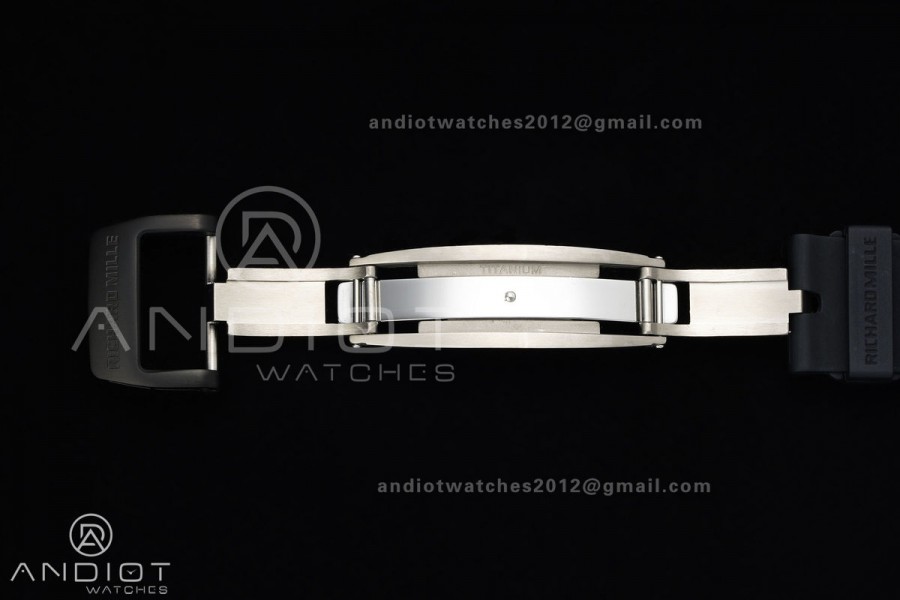 RM011 Black Carbon ABMF Best Edition Skeleton Dial on Black Rubber Strap A7750