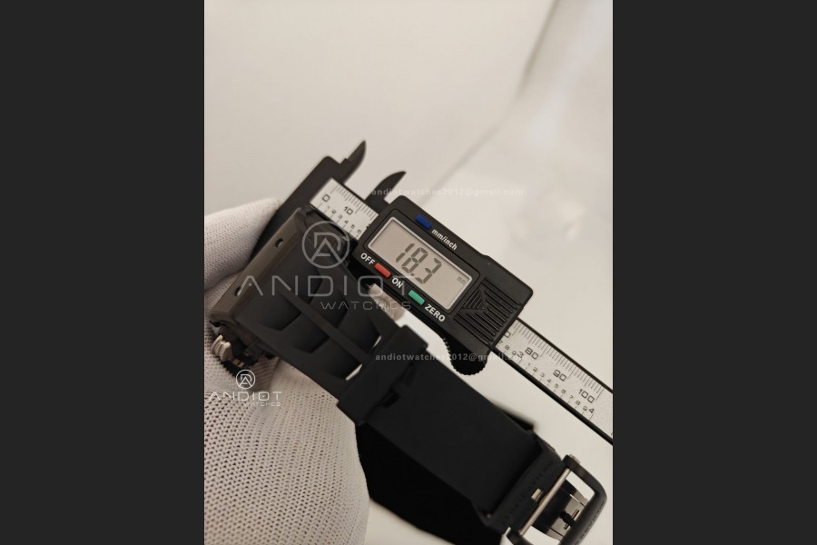 RM011 Black Carbon ABMF Best Edition Skeleton Dial on Black Rubber Strap A7750