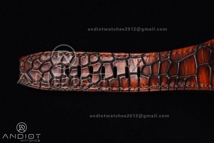 Royal Oak Offshore 43mm SS APPF Best Edition Brown Dial on Brown Leather Strap AA4401