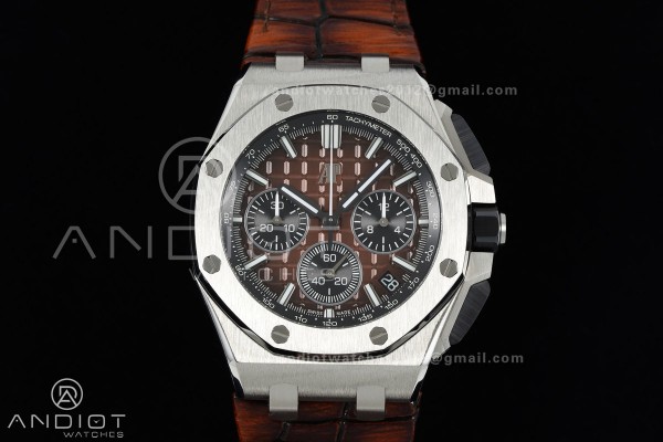 Royal Oak Offshore 43mm SS APPF Best Edition Brown...