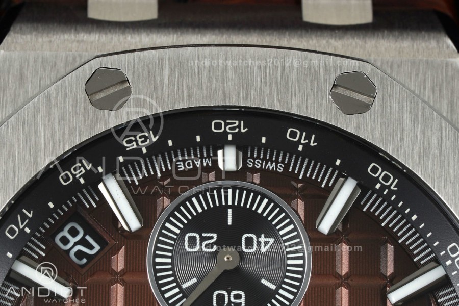 Royal Oak Offshore 43mm SS APPF Best Edition Brown Dial on Brown Leather Strap AA4401