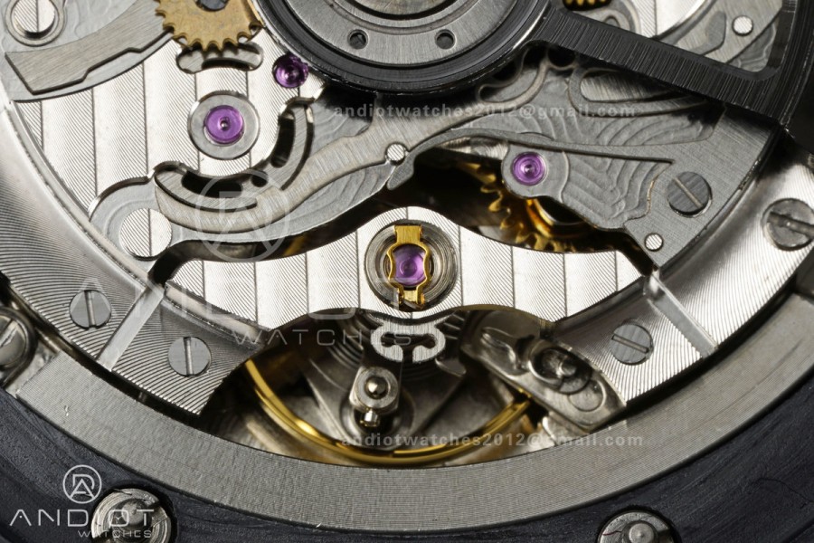 Royal Oak Offshore 43mm Ceramic/YG APPF Best Edition Black Dial on Black Leather Strap AA4401