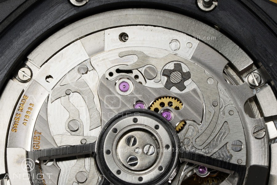 Royal Oak Offshore 43mm Ceramic/YG APPF Best Edition Black Dial on Black Leather Strap AA4401